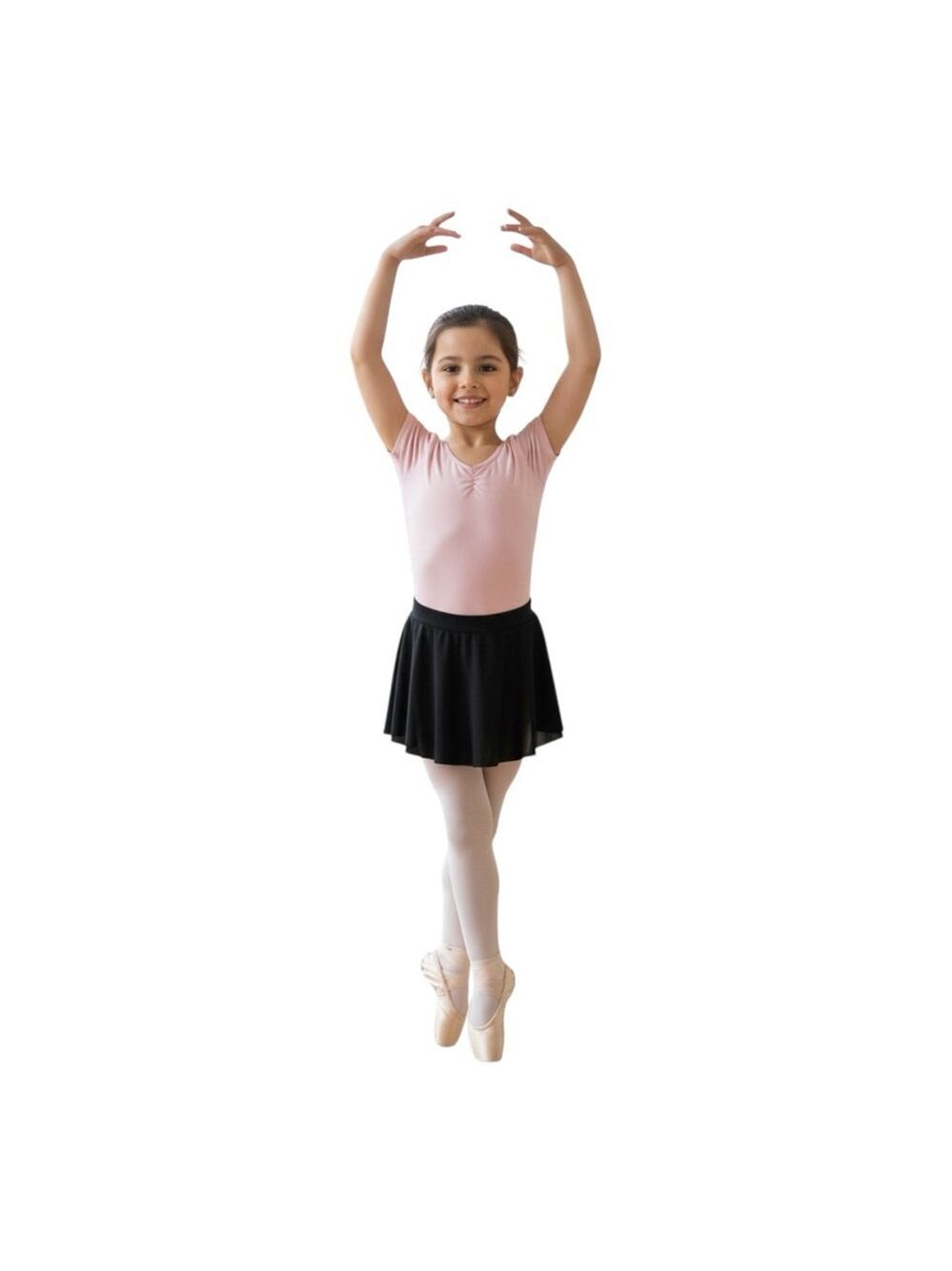Capezio Girls Size XL Black Pull-On Ballet Skirt NWT